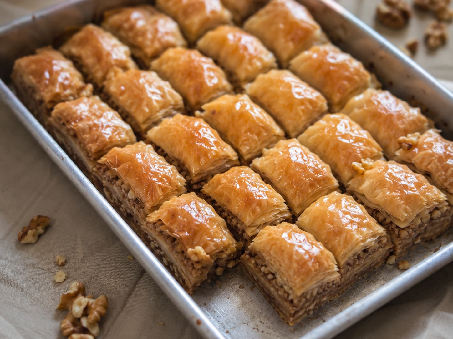 Cevizli baklava tepsisi